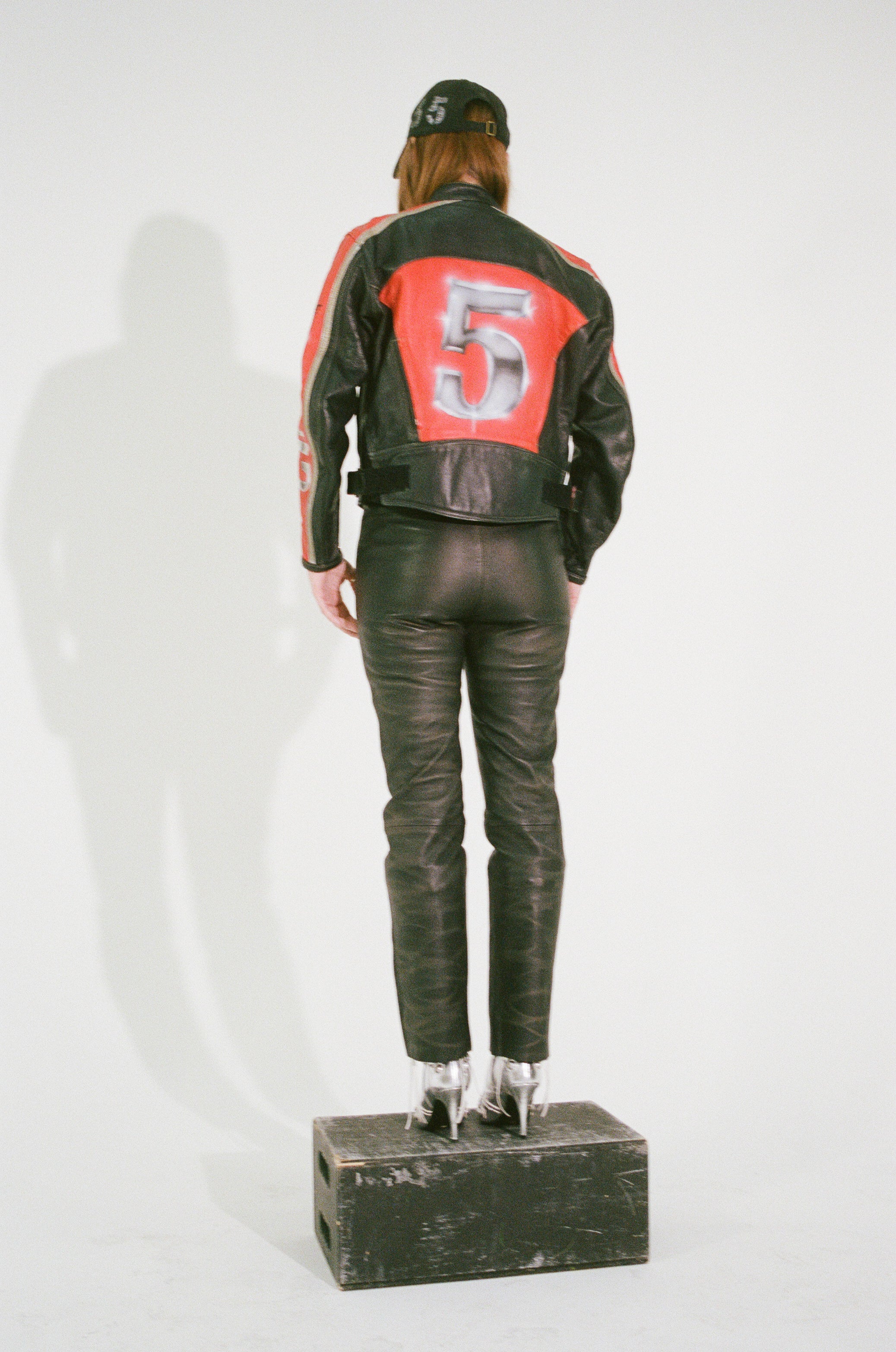 PROTOTYPE - Red Moto Leather Jacket