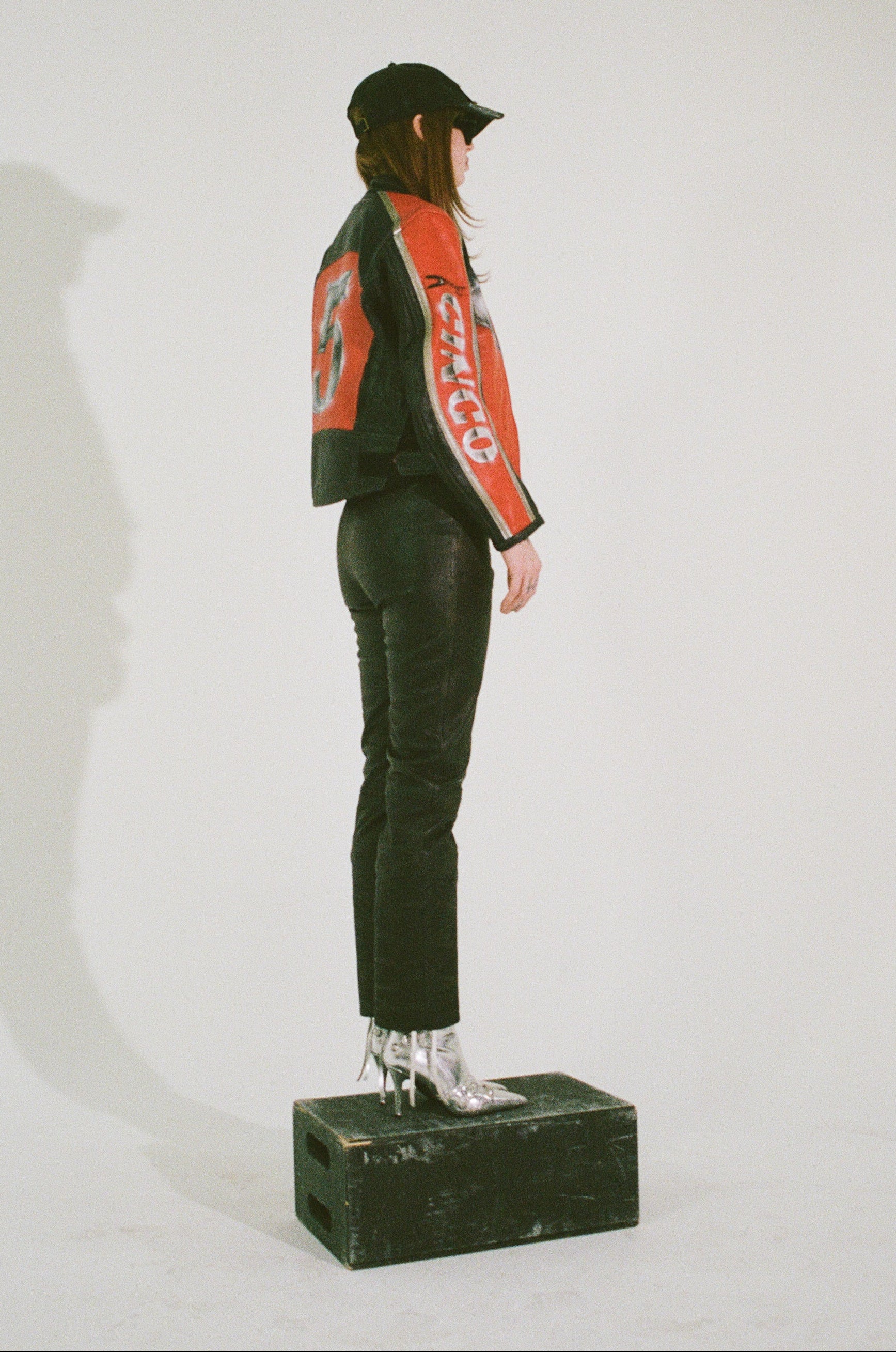 PROTOTYPE - Red Moto Leather Jacket