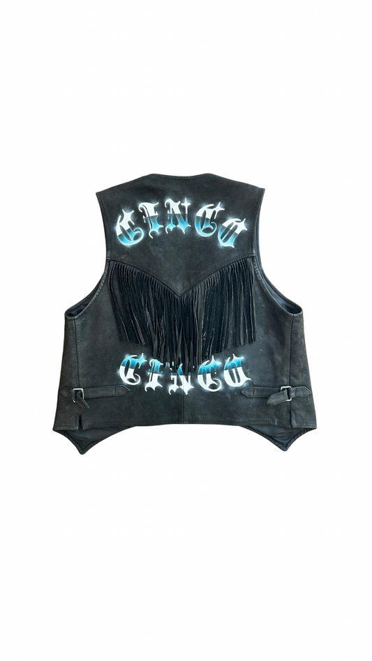 ©️©️1/1 Leather Fray Vest