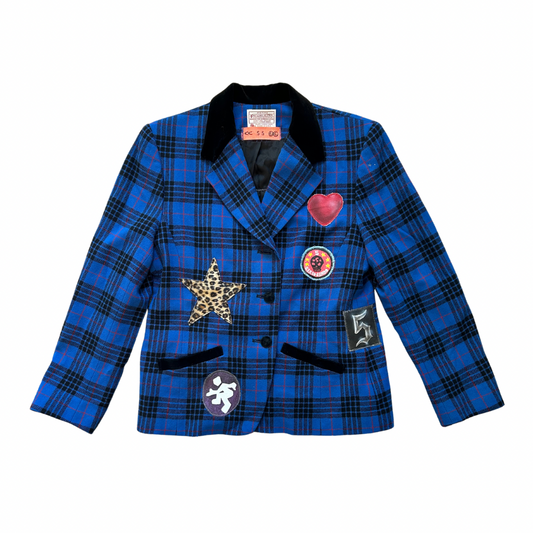 Blue Punk Patch Blazer