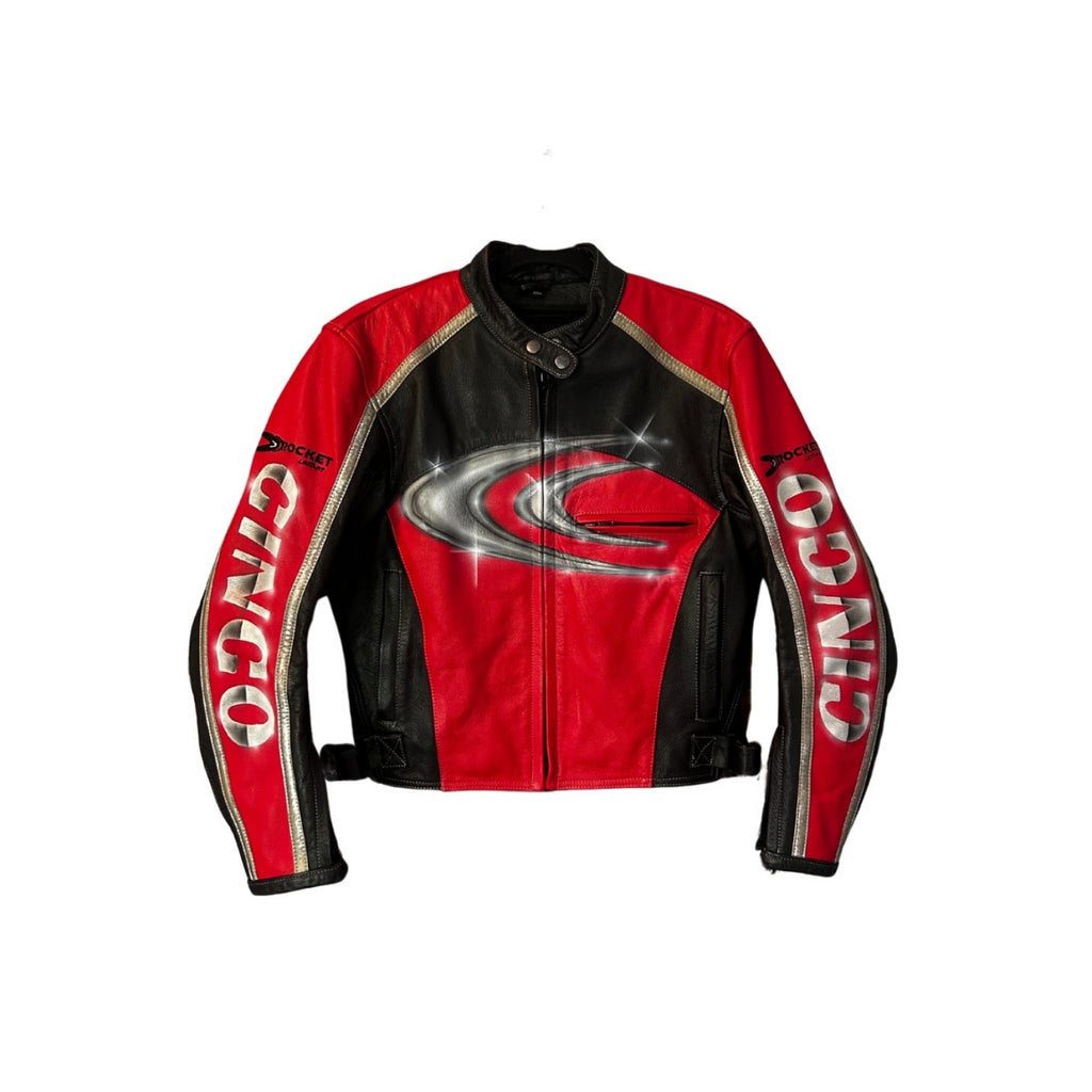 PROTOTYPE - Red Moto Leather Jacket