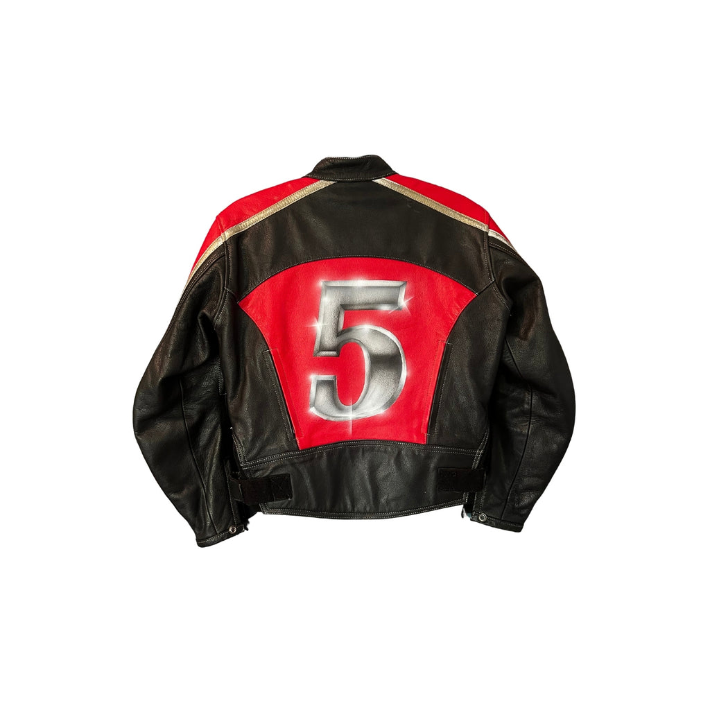 PROTOTYPE - Red Moto Leather Jacket