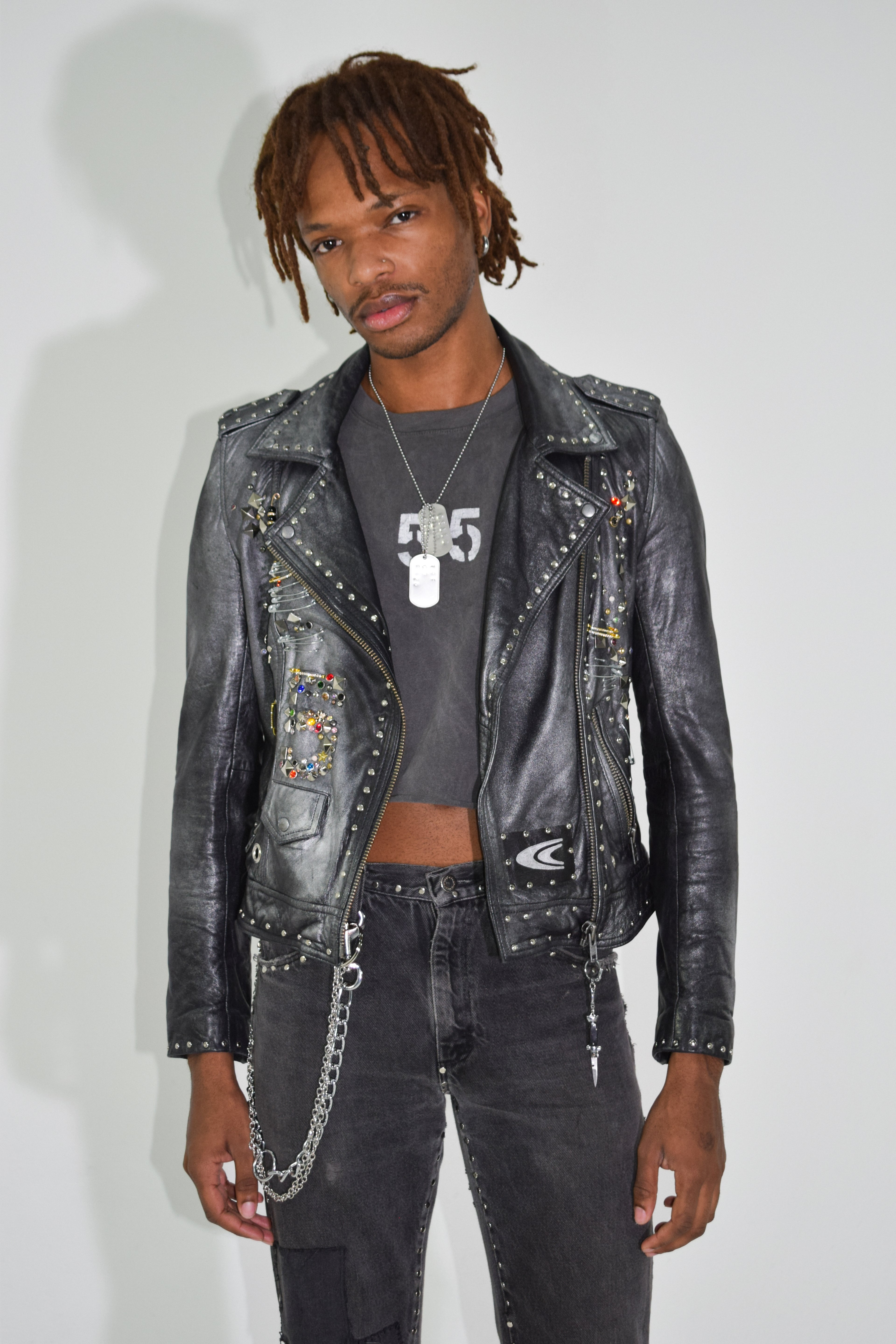 CC Studded Motorcycle Jacket