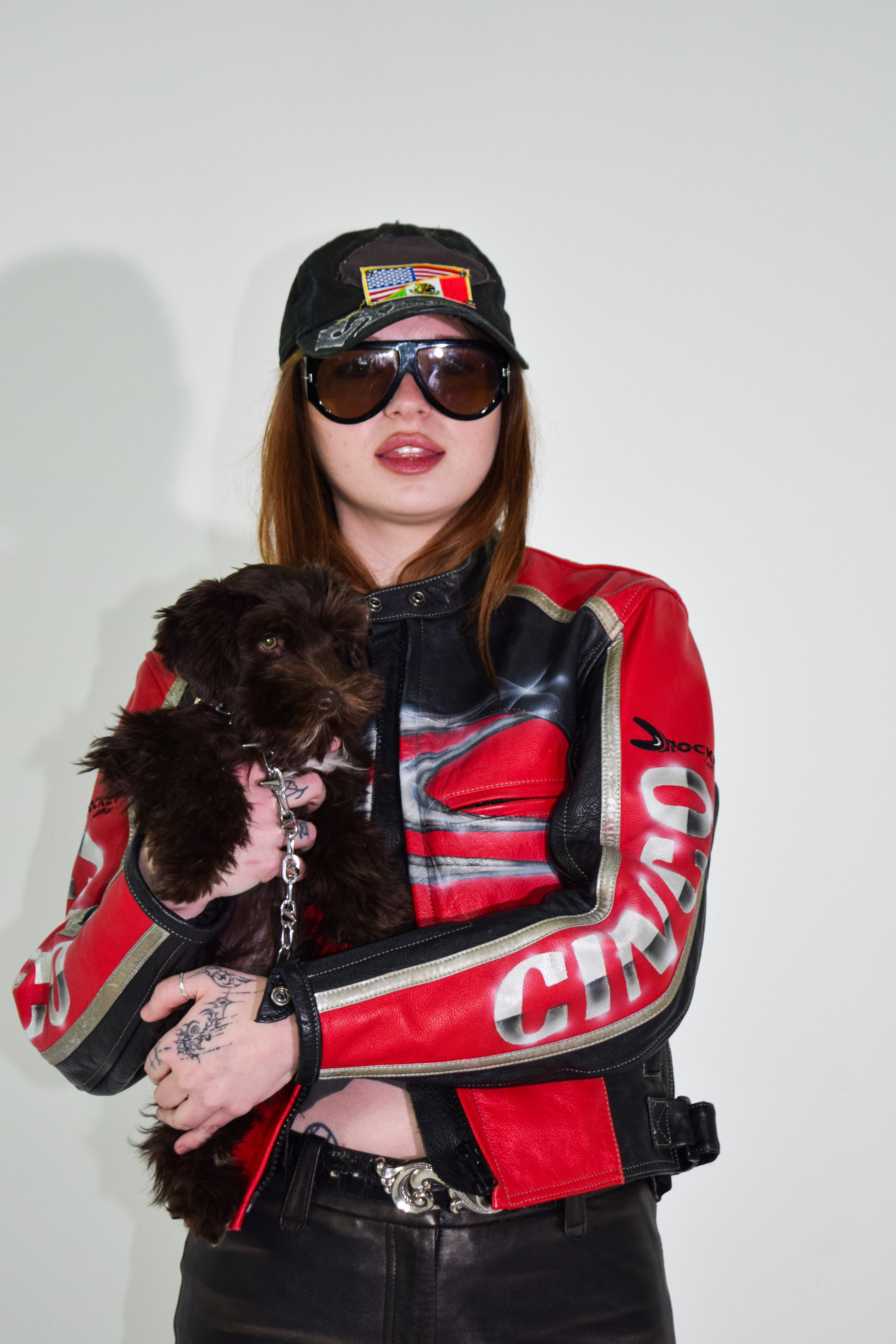 PROTOTYPE - Red Moto Leather Jacket