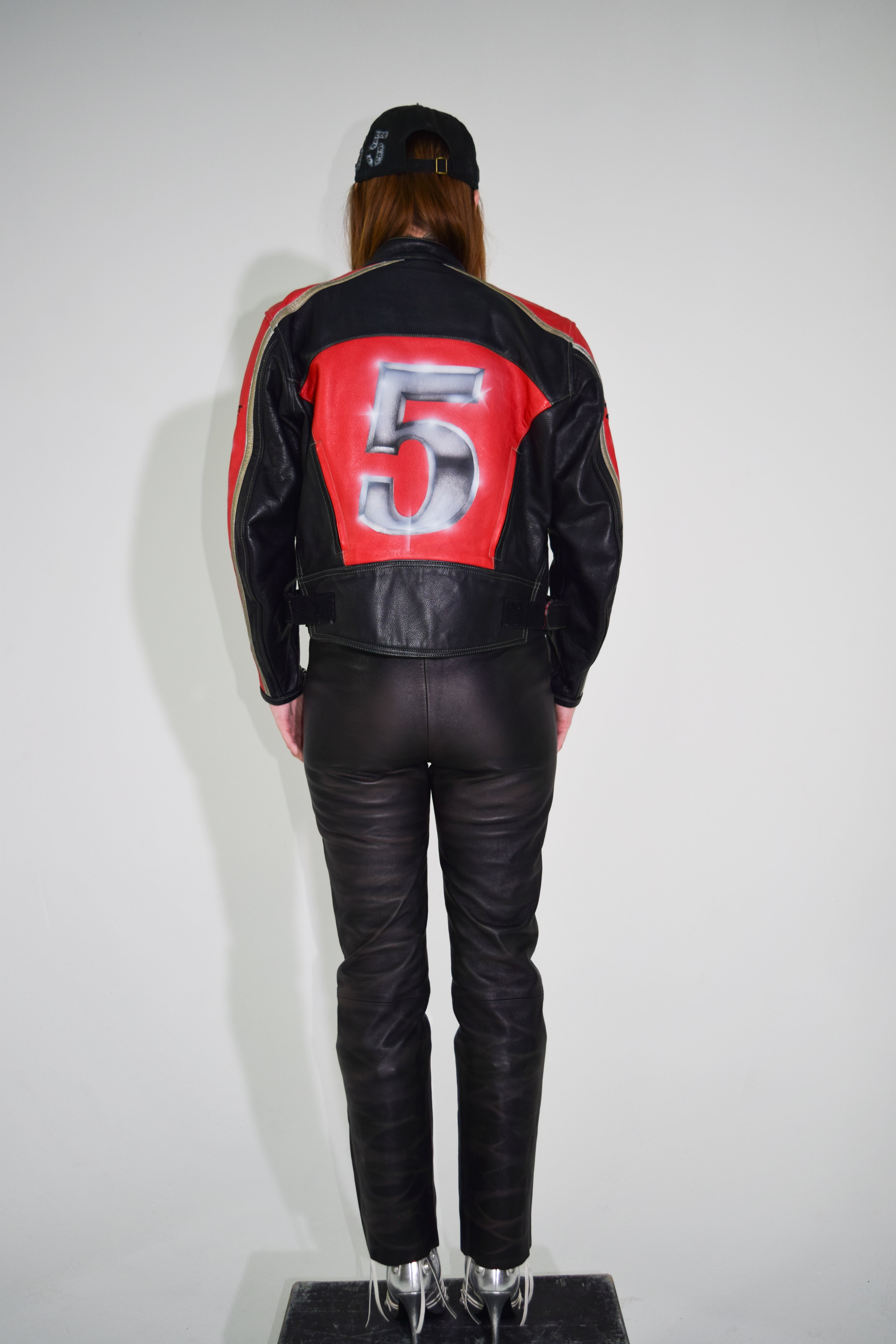 PROTOTYPE - Red Moto Leather Jacket