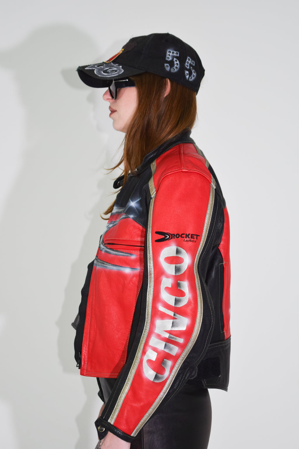 PROTOTYPE - Red Moto Leather Jacket