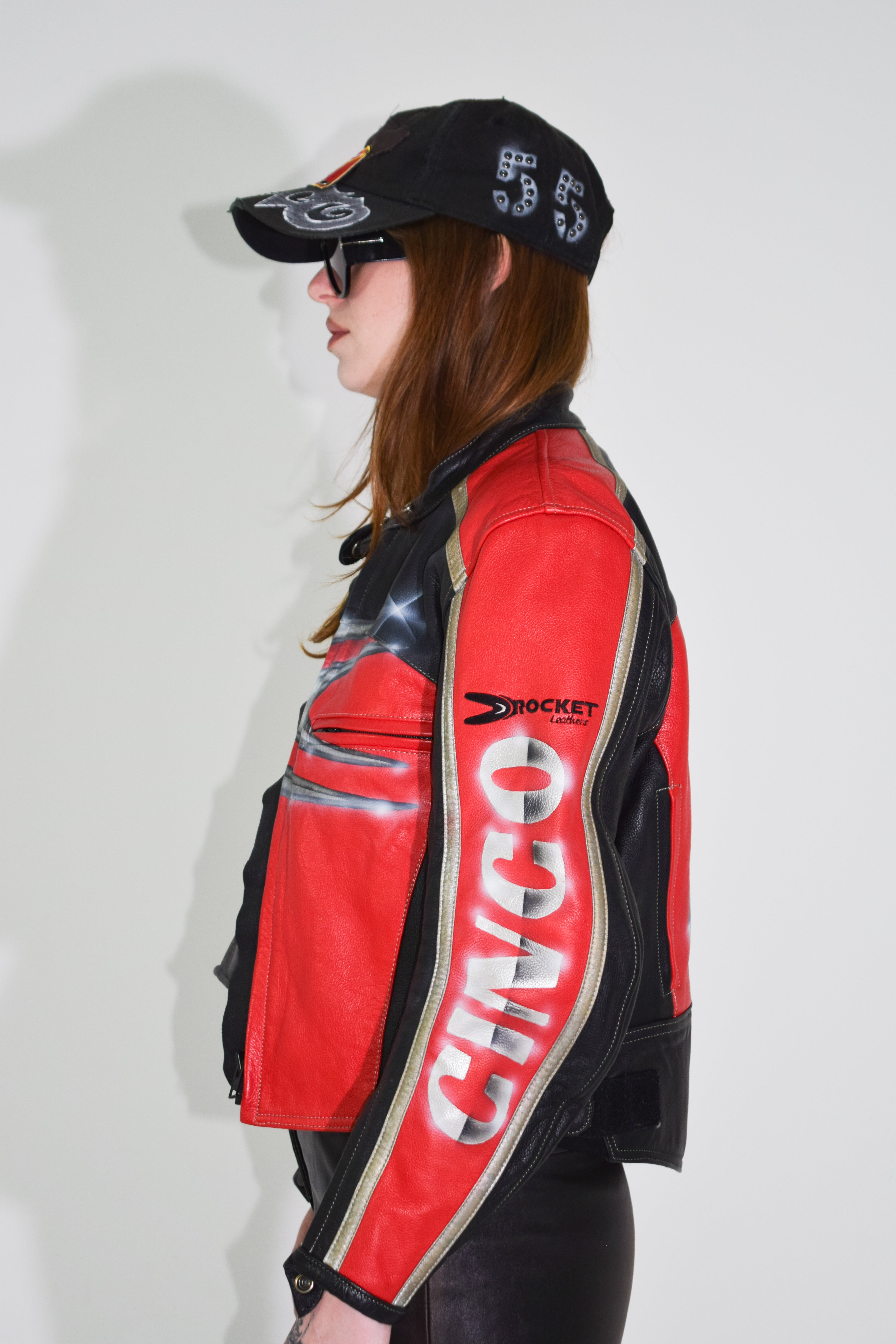 PROTOTYPE - Red Moto Leather Jacket