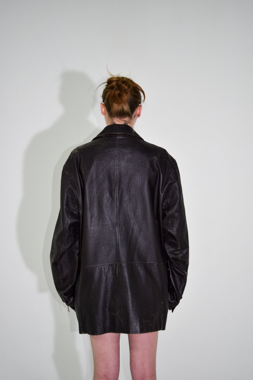 PROTOTYPE - Leather Patch/Studded Long Coat